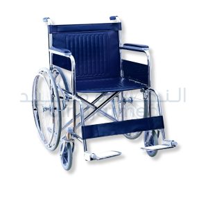 Wide Steel Wheelchair – Fixed Armrest & Footrest
